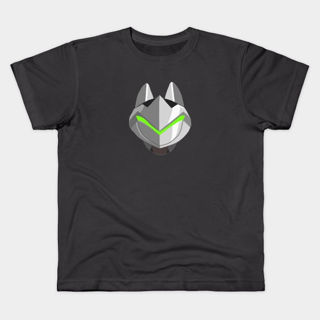 Overwatch Cats Genji Kids T-Shirt by DebbieMongrel